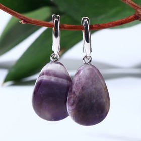 

Серьги "Аметист" капля узкая