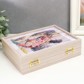 

Шкатулка "Домик в цветах" 18,5х14 см