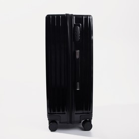 

Чемодан сред 24", 45*25*59, отд на молнии, код замок, 4 колеса, черный