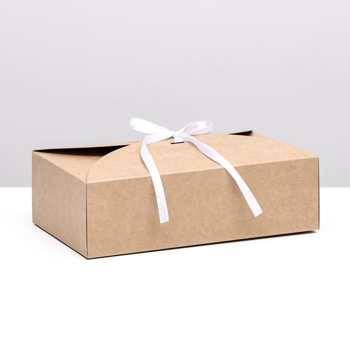 Коробка складная крафт, 20 х 12 х 6 см коробка складная крафт 25 х 20 х 5 см