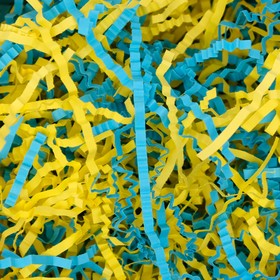 

Наполнитель бумажный «Голубая лагуна», светло-синий и желтый, 50 г