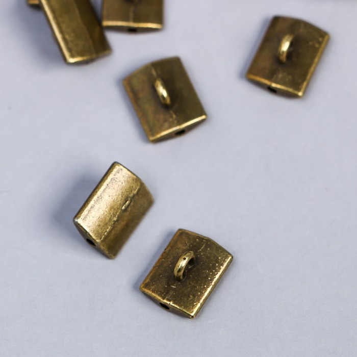 Концевик металл для творчества Состаренный бронза G152B1218 0,7х1,2 см