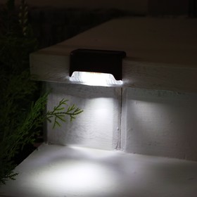 Садовый светильник на солнечной батарее, 8 × 4.5 × 4.5 см, 1 LED, свечение белое, коричневый Ош