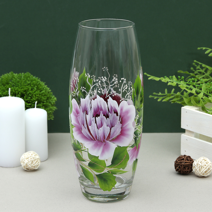 Ваза "Пионы", овальная