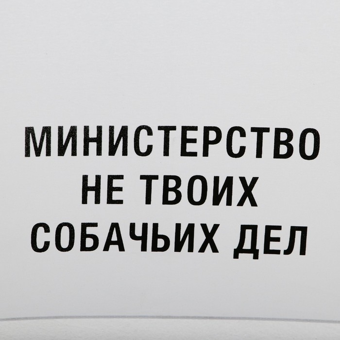 

Зонт механический "Министерство не твоих собачьих дел", 8 спиц, d = 95 см, цвет белый