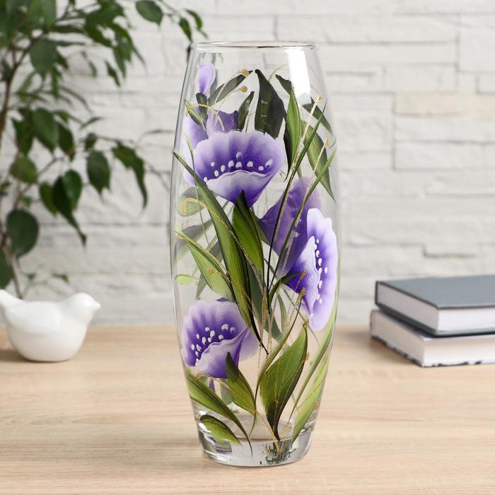 Ваза "Вьюнок", овальная, микс