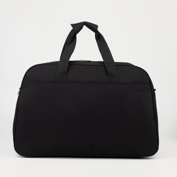 фото Сумка спортивная, отдел на молнии, наружный карман, длинный ремень, цвет чёрный/ярко синий