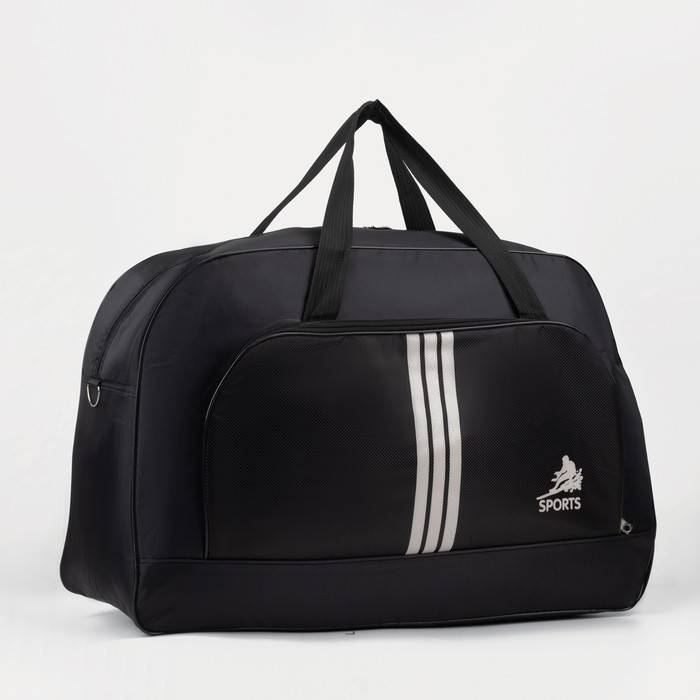 фото Сумка спортивная, отдел на молнии, наружный карман, цвет чёрный