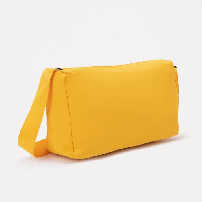 фото Сумка спортивная отдел на молнии, регулируемый ремень, желтый