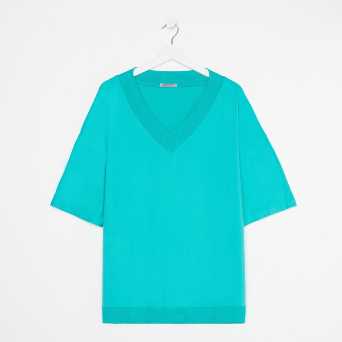 фото Футболка женская , морская волна, размер 54 натали