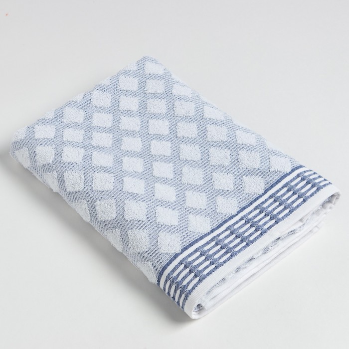 фото Полотенце махровое lovelife "fantasy" 70х130 см, синий, 100% хлопок, 400 гр/м2