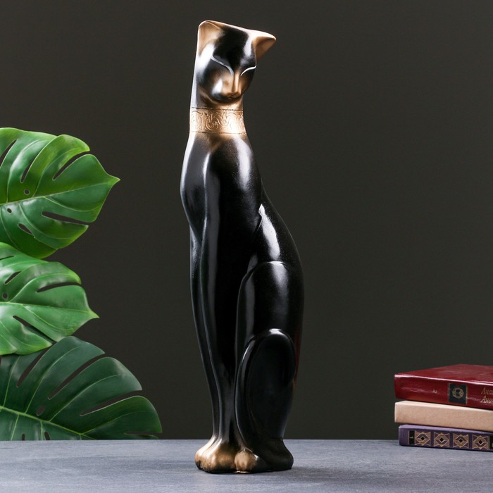 Фигура Багира огромная 56х14х16см фигура кошка багира голова влево черная золото 5х5х20см