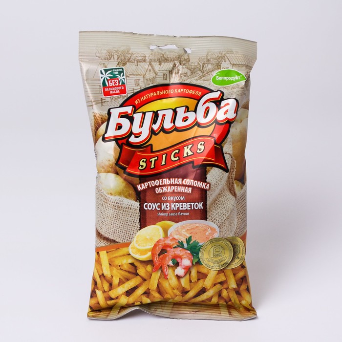 

Картофельная соломка БУЛЬБА Соус из Креветок 75г Беларусь