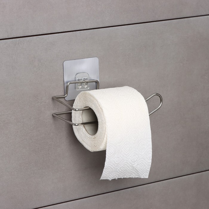 Держатель для туалетной бумаги, 14х8 см, на липучке