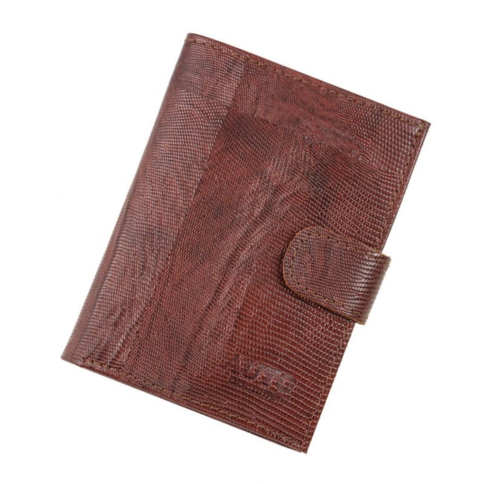 Обложка для автодокументов, отдел для купюр, цвет коричневый