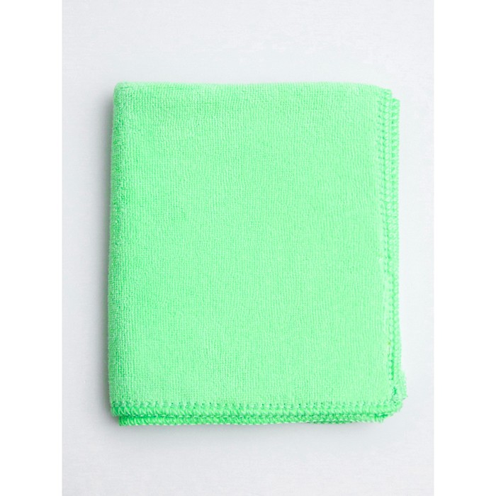 Полотенце, размер 30x70 см, цвет зеленый