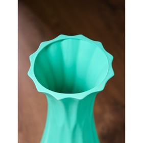 

Ваза керамическая "Кристалл", напольная, мятная, 70 см