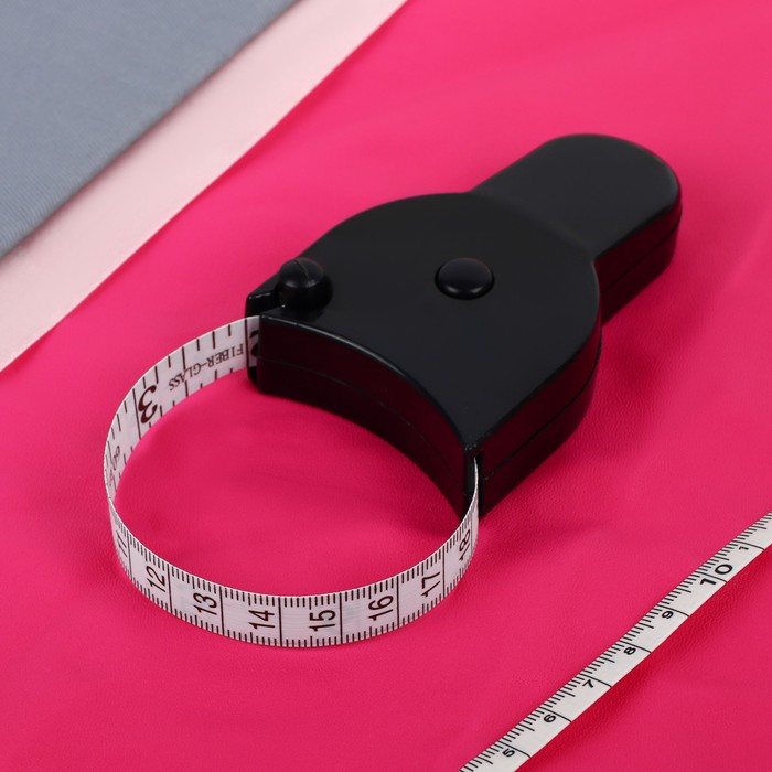 Рулетка для измерения объёмов тела, 1,5 м, цвет чёрный