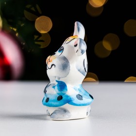 

Сувенир "Зайка в юбке" цвет, гжель, 5,5х4,5 см