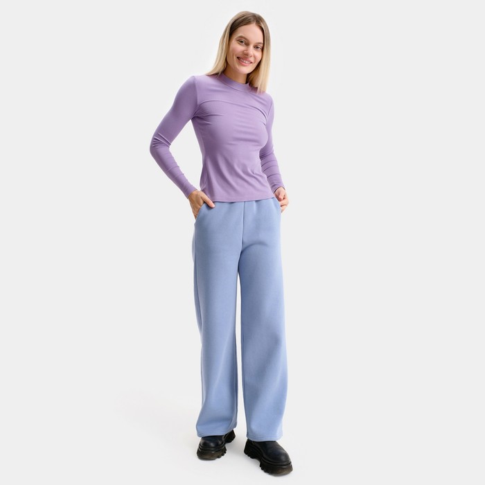 Брюки женские, цвет серо-голубой, размер 44 джинсы женские цвет серо голубой размер 44 26