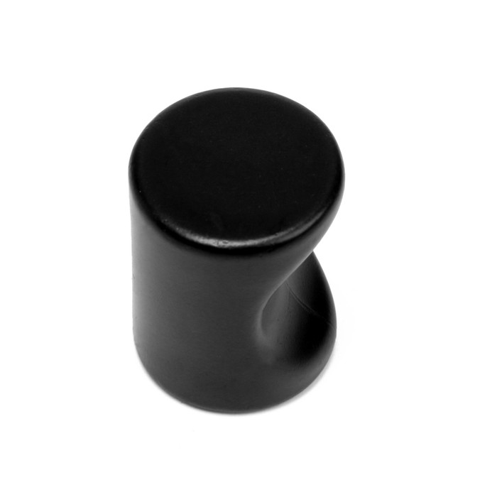 Ручка-кнопка CAPPIO, РК102, d=18 мм, пластик, цвет черный