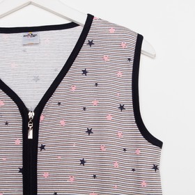 

Халат женский на молнии, принт звёздочки, размер 54