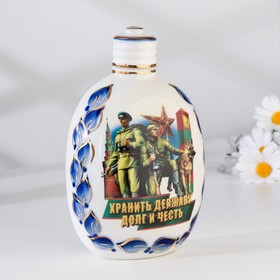 

Штоф "Фляжка. Пограничники", v=0,5л, h=17.5 см, авт.Петров В.