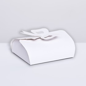 Коробка складная-конверт под кондитерские изделия, белый, 10,5 х 9,5 х 4 см Ош