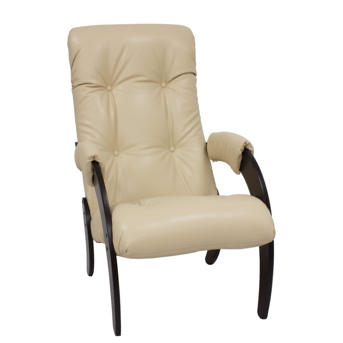 фото Кресло для отдыха модель-61 920х560х980 венге/кож.зам polaris beige мебель импэкс