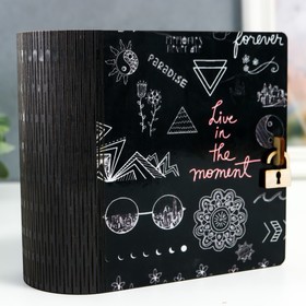 

Шкатулка-книга "ЧБ" 14х14 см