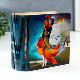 

Шкатулка-книга "Девушка" 14х14 см
