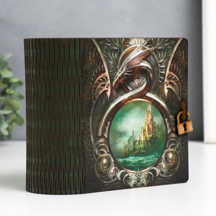 

Шкатулка-книга "Дракон" 14х14 см МИКС