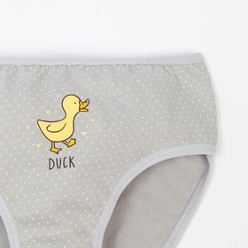 

Трусы для девочки, цвет серый / утенок, рост 146