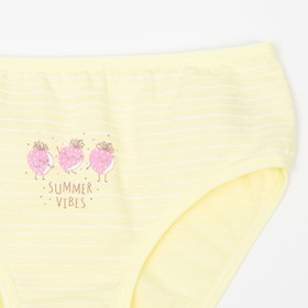 

Трусы для девочек Summer vibes, цвет желтый, рост 146 (36)