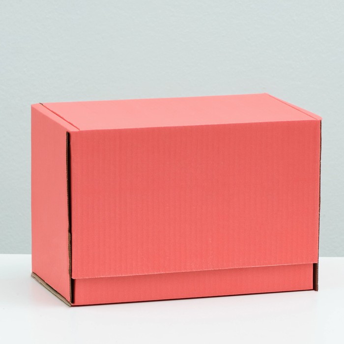 цена Коробка самосборная, красная, 26,5 х 16,5 х 19 см
