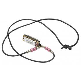 

Губная гармошка уменьшенная на подвесе HOHNER M38N-PI цвет розовый
