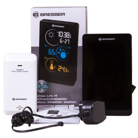 

Метеостанция Bresser Temeo Life H с цветным дисплеем, черная