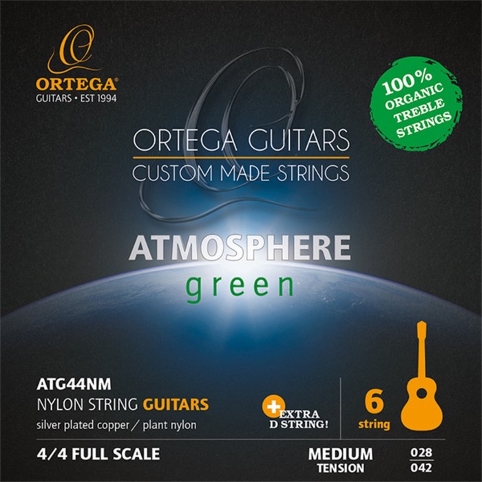 Комплект струн для классической гитары ATG44NM Atmosphere Green среднее натяжение
