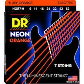 

Комплект струн для 7-струнной электрогитары NOE7-9 Neon Orange никелированные,с покрытием, 9-52 75