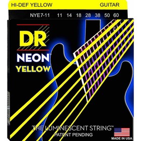 

Комплект струн для 7-струнной электрогитарыNYE7-11 Neon Yellow никелированные, с покр., 11-60 7577