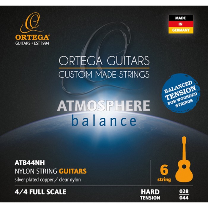 фото Комплект струн для классической гитары atb44nh atmosphere balance сильное натяжение ortega