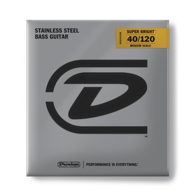 

Комплект струн для 5-стр бас-гитары DBSBS40120M Super Bright нерж.сталь, Med Scale, 40-120