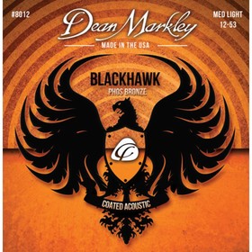 

Комплект струн для акустической гитары DM8012 Blackhawk Pure Bronze с покрытием, 12-53