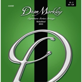 

Комплект струн для 5-струнной бас-гитары DM2608B Signature Nickel Steel 40-128