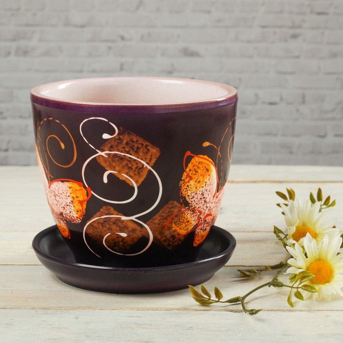 Кашпо "Бабочки" 1 л