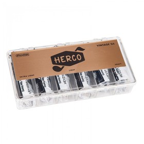 

Коробка медиаторов,HEV2000 Herco Vintage ’66 216 шт, 3 толщины