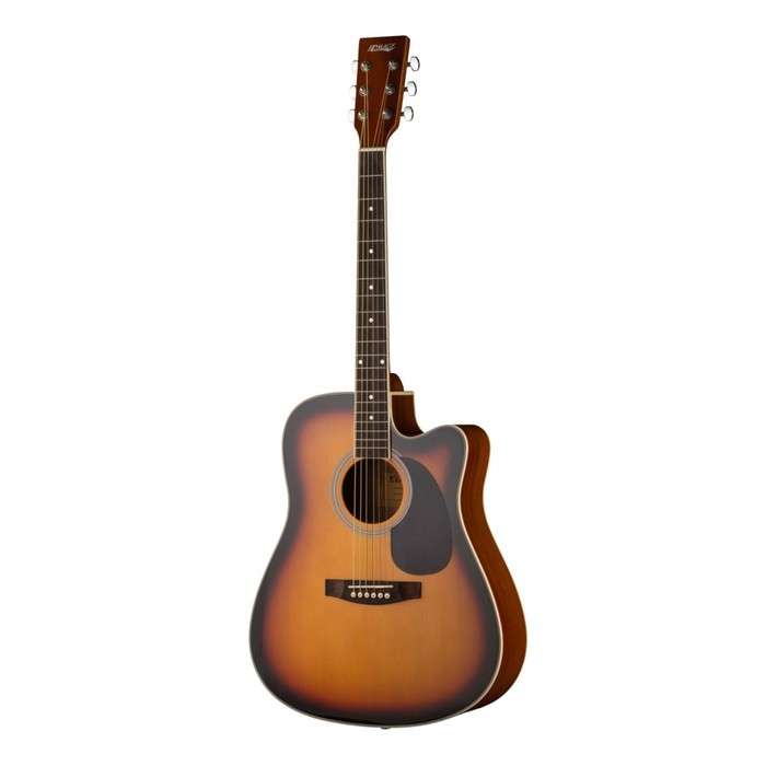 Акустическая гитара HOMAGE LF-4121C-SB, санберст, с вырезом, lf 4121c sb акустическая гитара санберст с вырезом homage