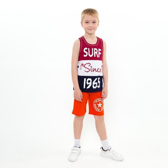 Панталоны (шорты) для мальчика А.SW-5019, цвет оранжевый, рост 128