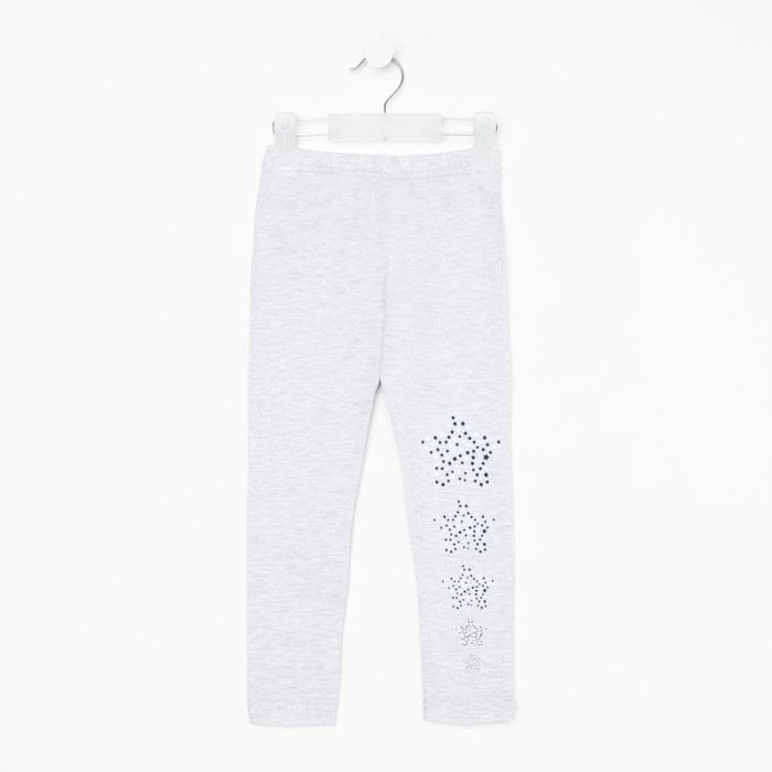 Лосины для девочки, цвет темно-серый, рост 122