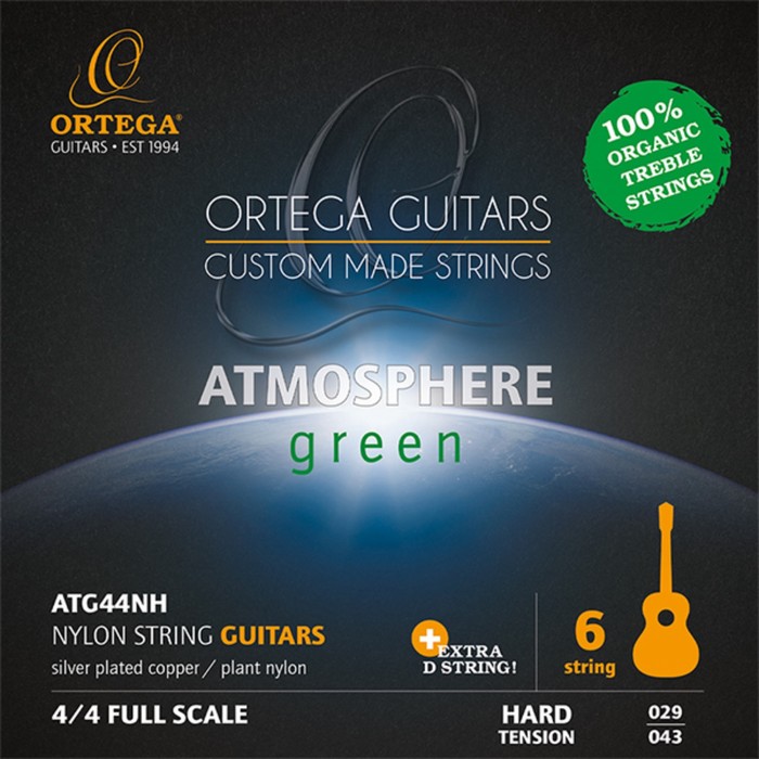 Комплект струн для классической гитары ATG44NH Atmosphere Green сильное натяжение